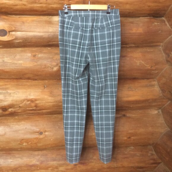 Kit & Ace Go To Gray Plaid HIgh Waist Classic Trousers Size 8 - Picture 6 of 6